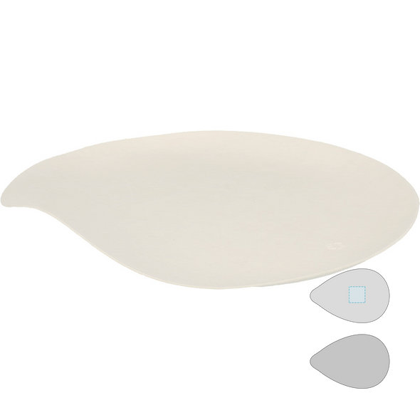 Maru "Bionic" White Bagasse Plates